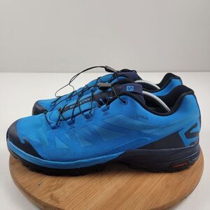 Salomon Outpath GTX Men Size 11.5 Hiking Shoes Trekking Gore-Tex Blue Sneakers
